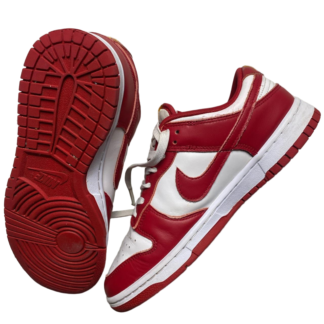 Nike Dunk Gym Red and White (UK 7.5)