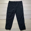 Reebok Vintage Black and White Baggy Shell Track Pant Bottoms