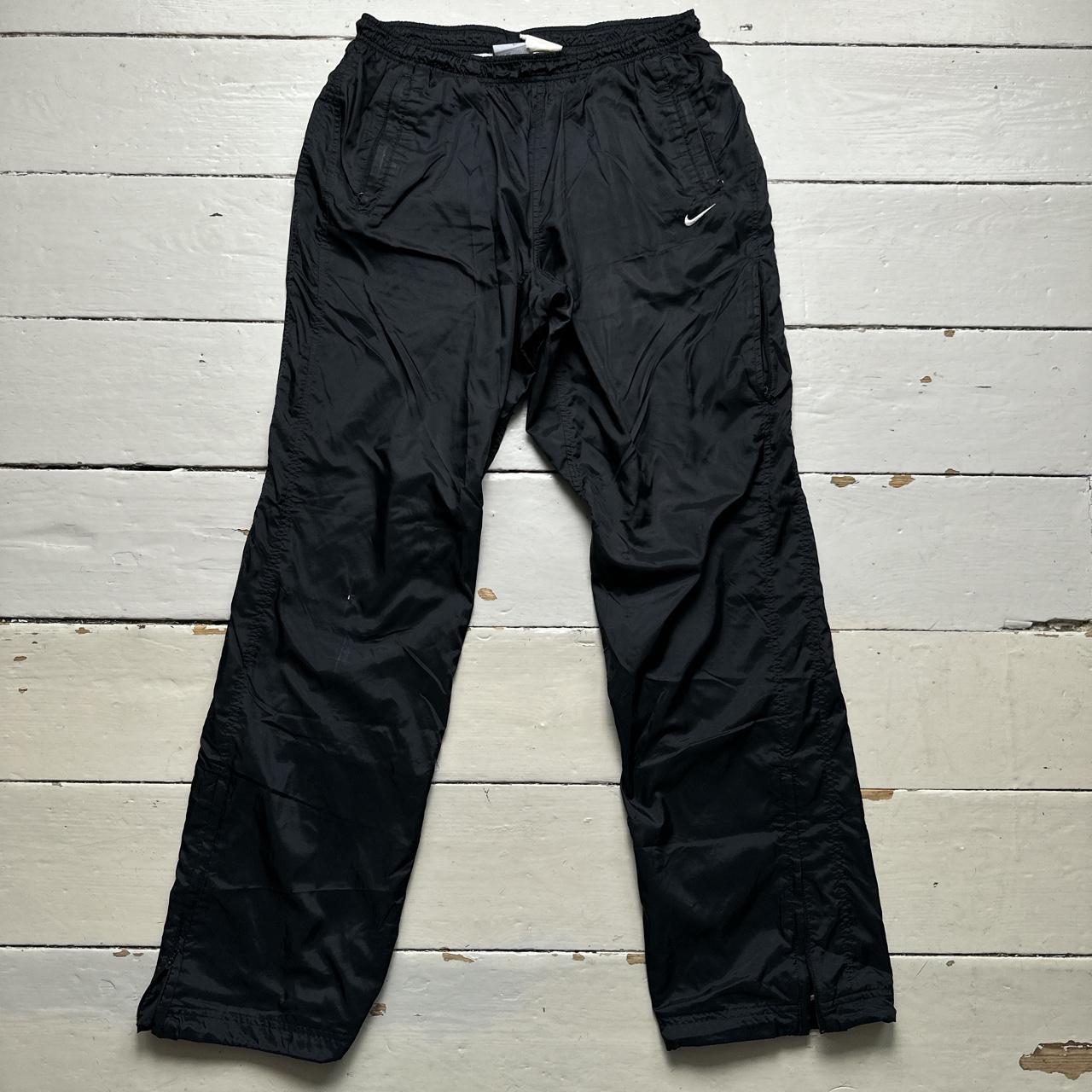 Nike Multi Swoosh Shell Baggy Track Pant Black and White Bottoms