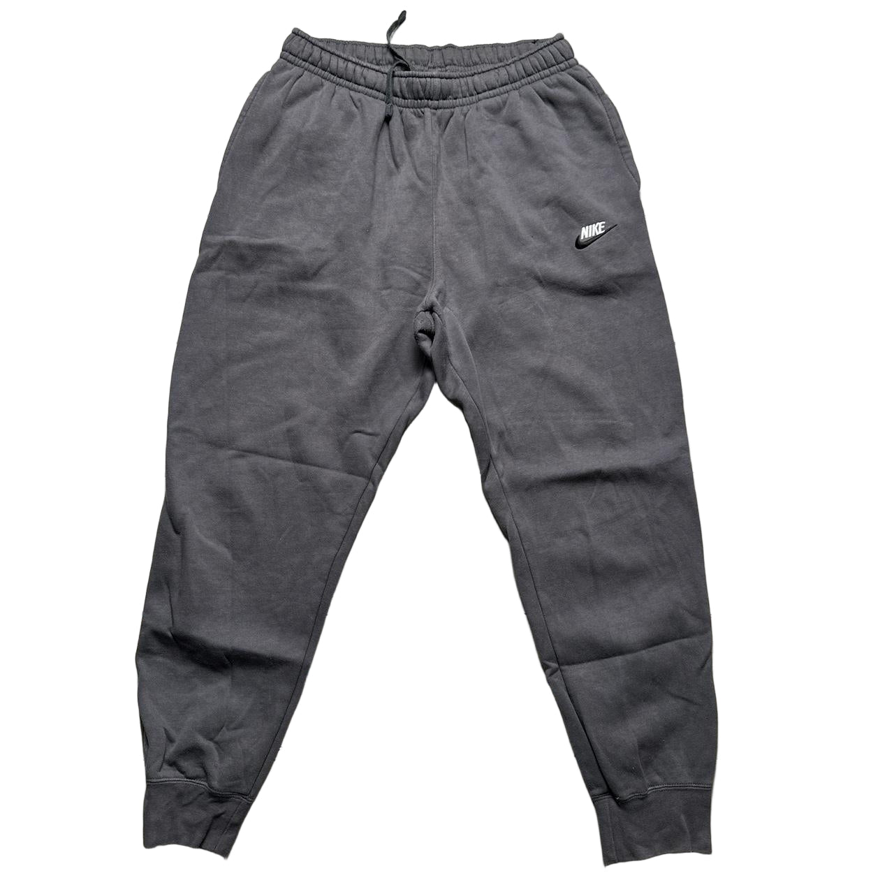 Nike Grey Black and White Swoosh Jogger Bottoms (M)