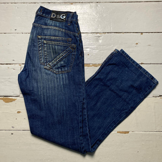Dolce & Gabbana Navy Stonewash Jeans