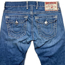 True Religion Big White Stitch Baggy Nathan Super T Blue Jeans (38W)