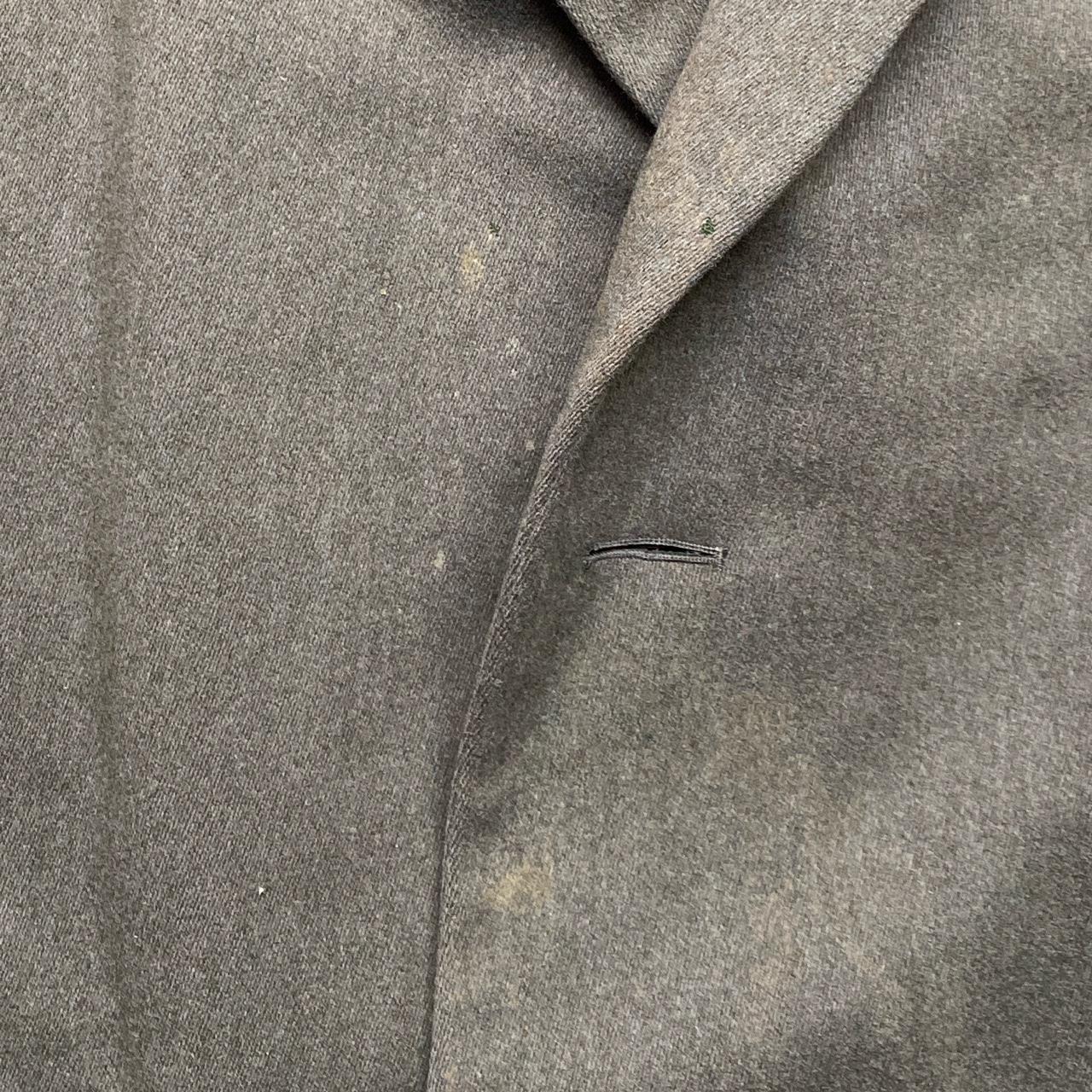 Aquascutum Vintage Green Wool Long Trench Coat (XL)