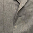 Aquascutum Vintage Green Wool Long Trench Coat (XL)