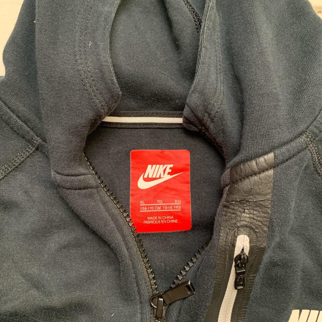 Nike Swoosh Black and White Hoodie