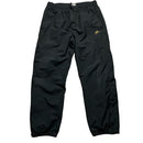Nike Shell Trackpant Baggy Tracksuit Bottoms Black and Gold (L)