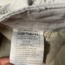 Carharrt WIP Light Grey White Regular Cargo Combat Pant Trousers (31W)