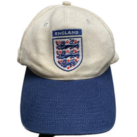England Vintage Football Cap White and Navy