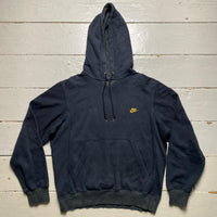 Nike Vintage Swoosh Hoodie Black and Yellow