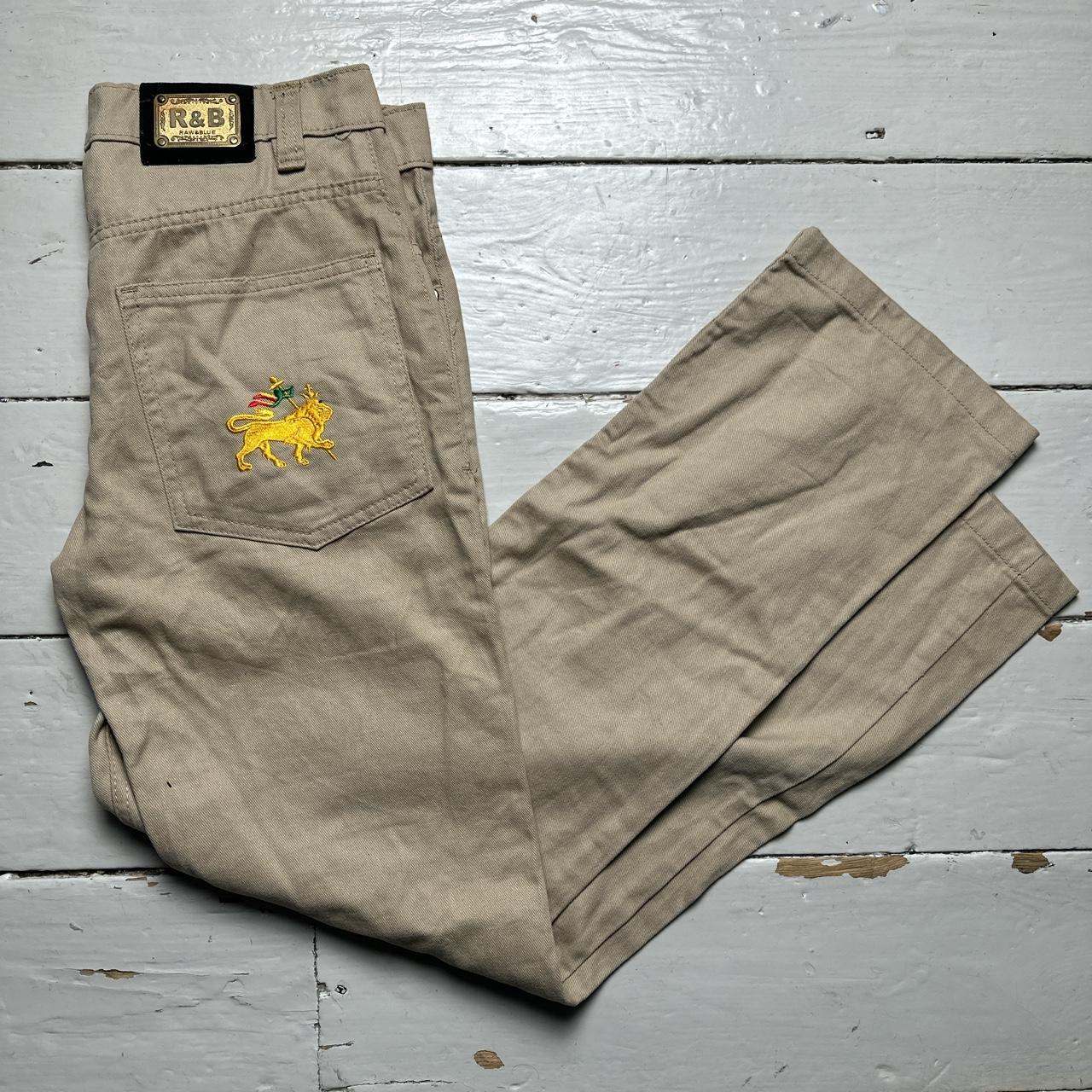 Raw Blue Vintage Rasta Khaki Beige Jeans