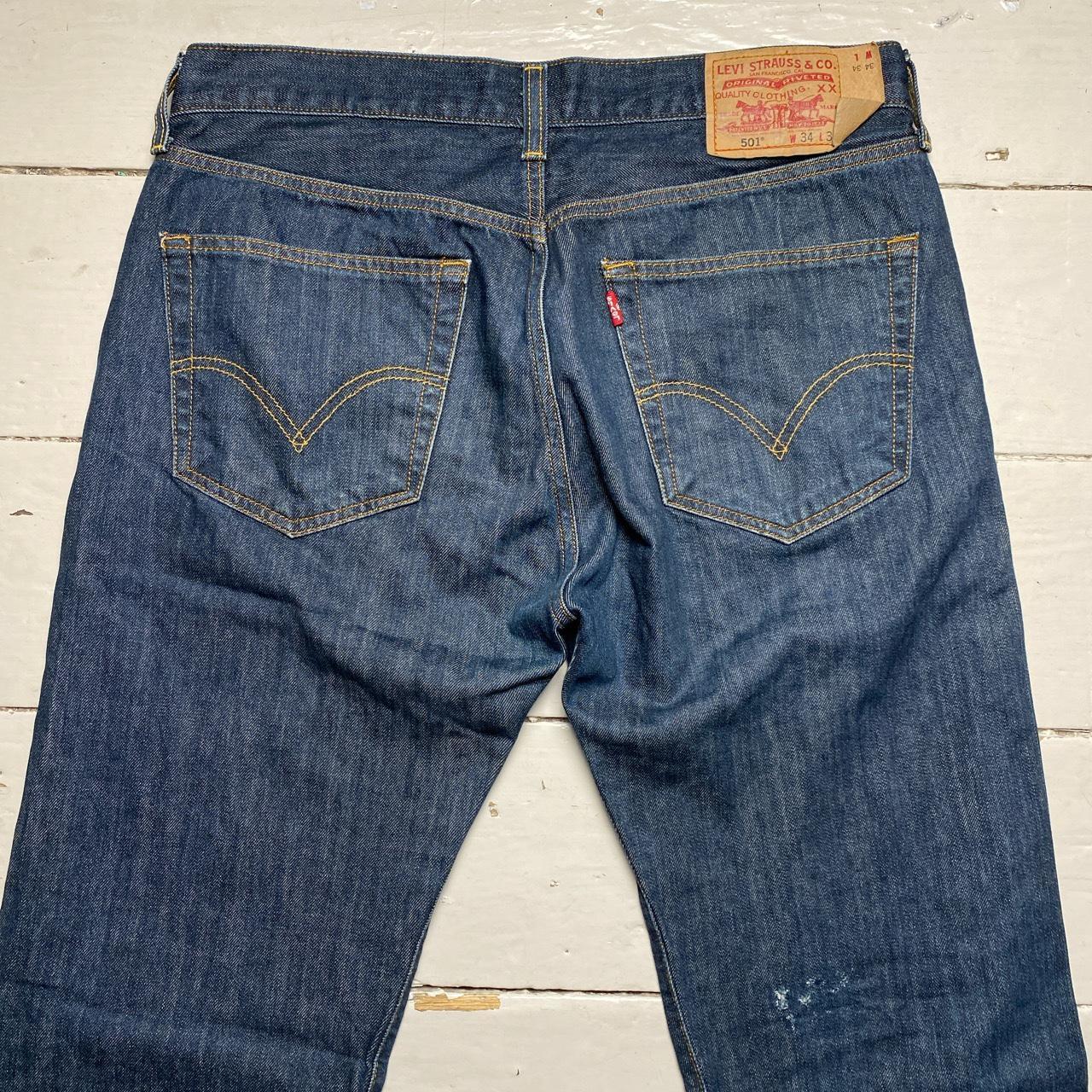 Levis 501 Vintage Navy Jeans