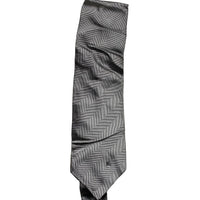 Burberry Burberrys Vintage Silk Silver Tie
