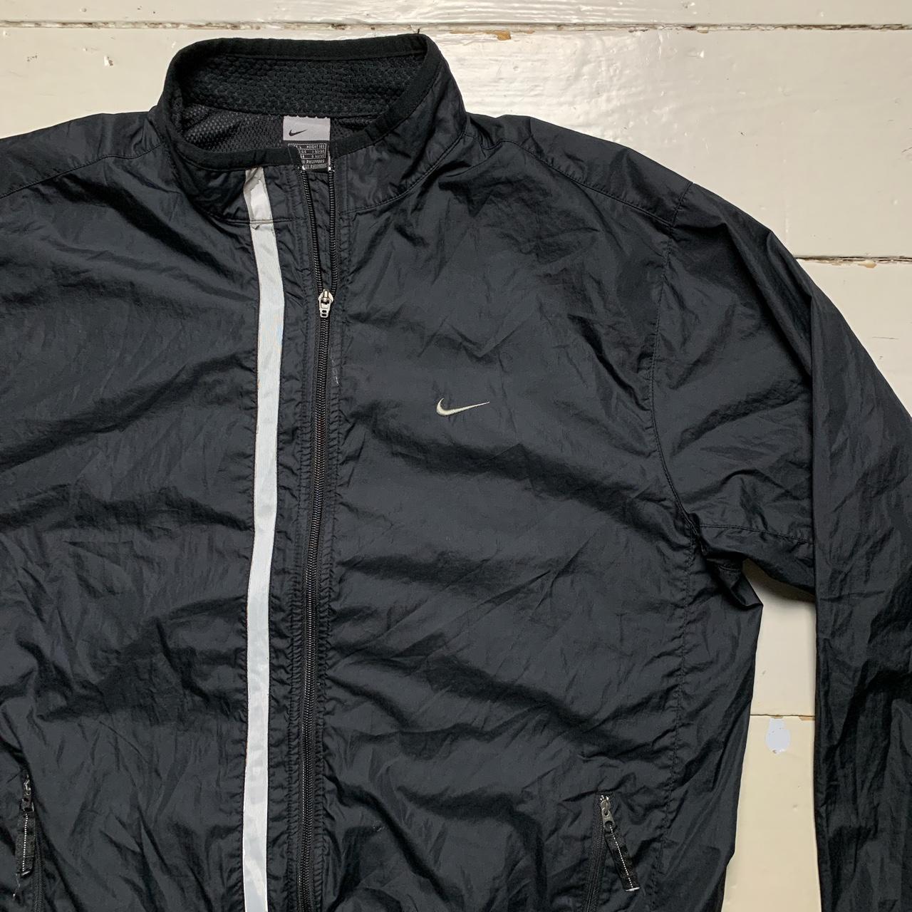 Nike Swoosh Vintage Shell Jacket Black and White