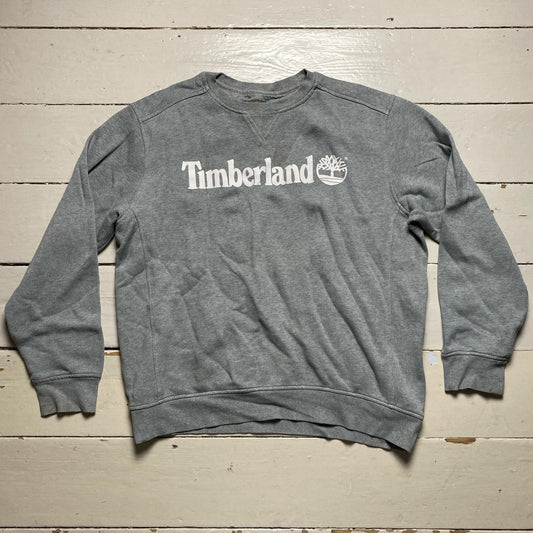 Timberland Grey and White Jumper