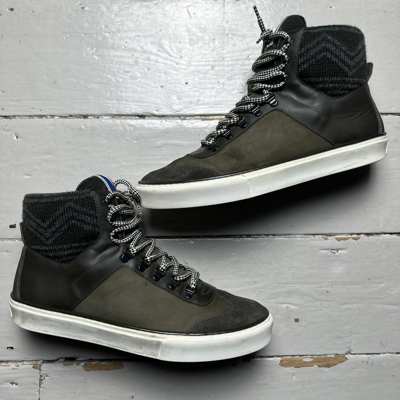 Louis Vuitton High Sock Ankle Trainers Khaki Green