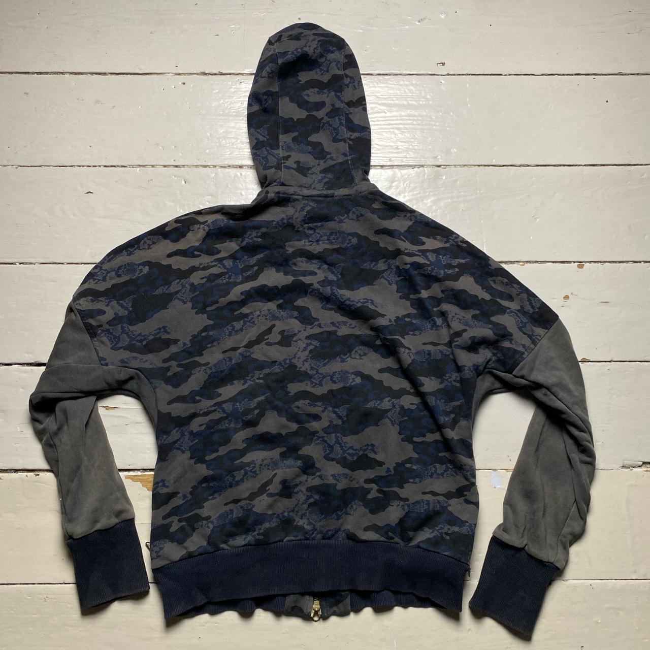 Nike Vintage Camouflage Womens Hoodie Black and Grey