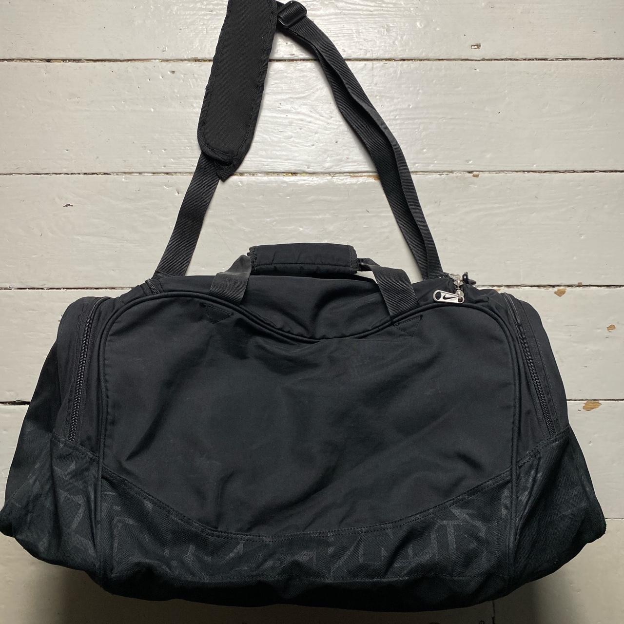 Nike Swoosh Black and White Duffel Bag