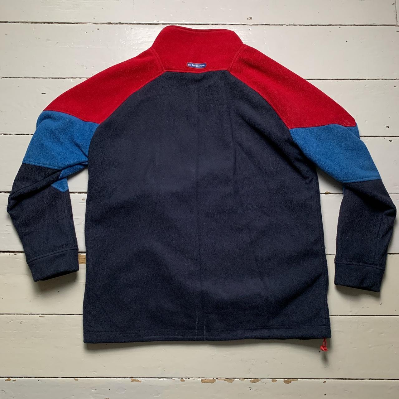 Stagecoach Navy Blue and Red Fleece Zip Jumper