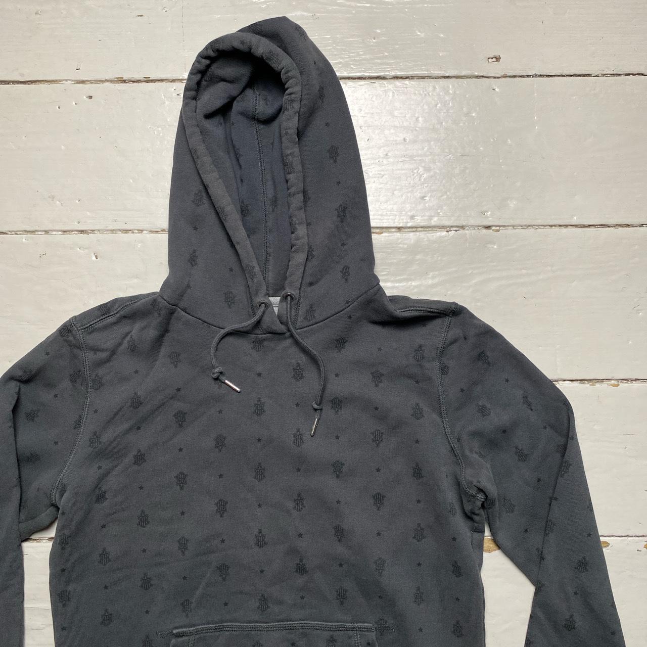 Nike Athletic Department Vintage Hoodie Grey with repeat print