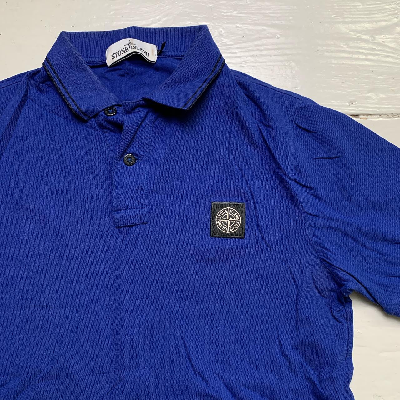 Stone Island Royal Blue Polo Shirt