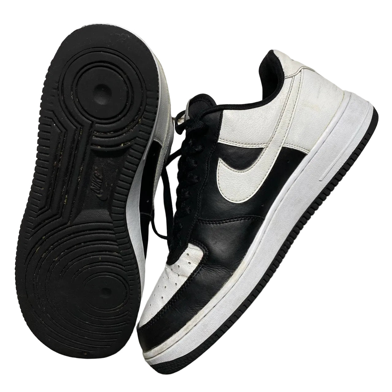 Nike Air Force 1 White and Black (UK 10)