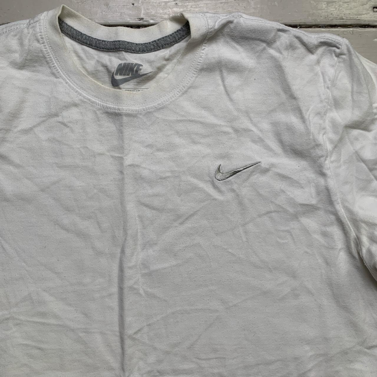 Nike Vintage Swoosh White and Grey T Shirt