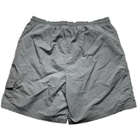 Adidas Grey 3 Stripe and Silver Shell Trackpant Shorts (XL)