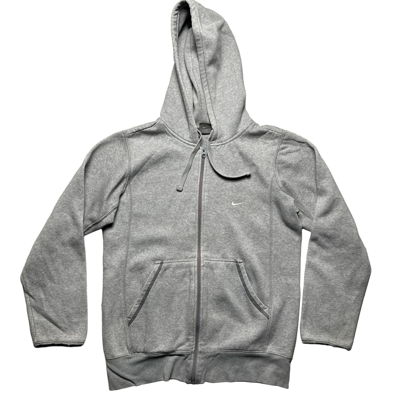 Nike Air Max Vintage Grey and White Swoosh Hoodie (S)