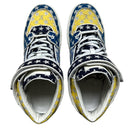 Louis Vuitton Acapulco Stars Monogram Mid Trainers Blue Yellow and White (UK 9)