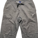Nike Grey and White Swoosh Baggy Joggers (L)