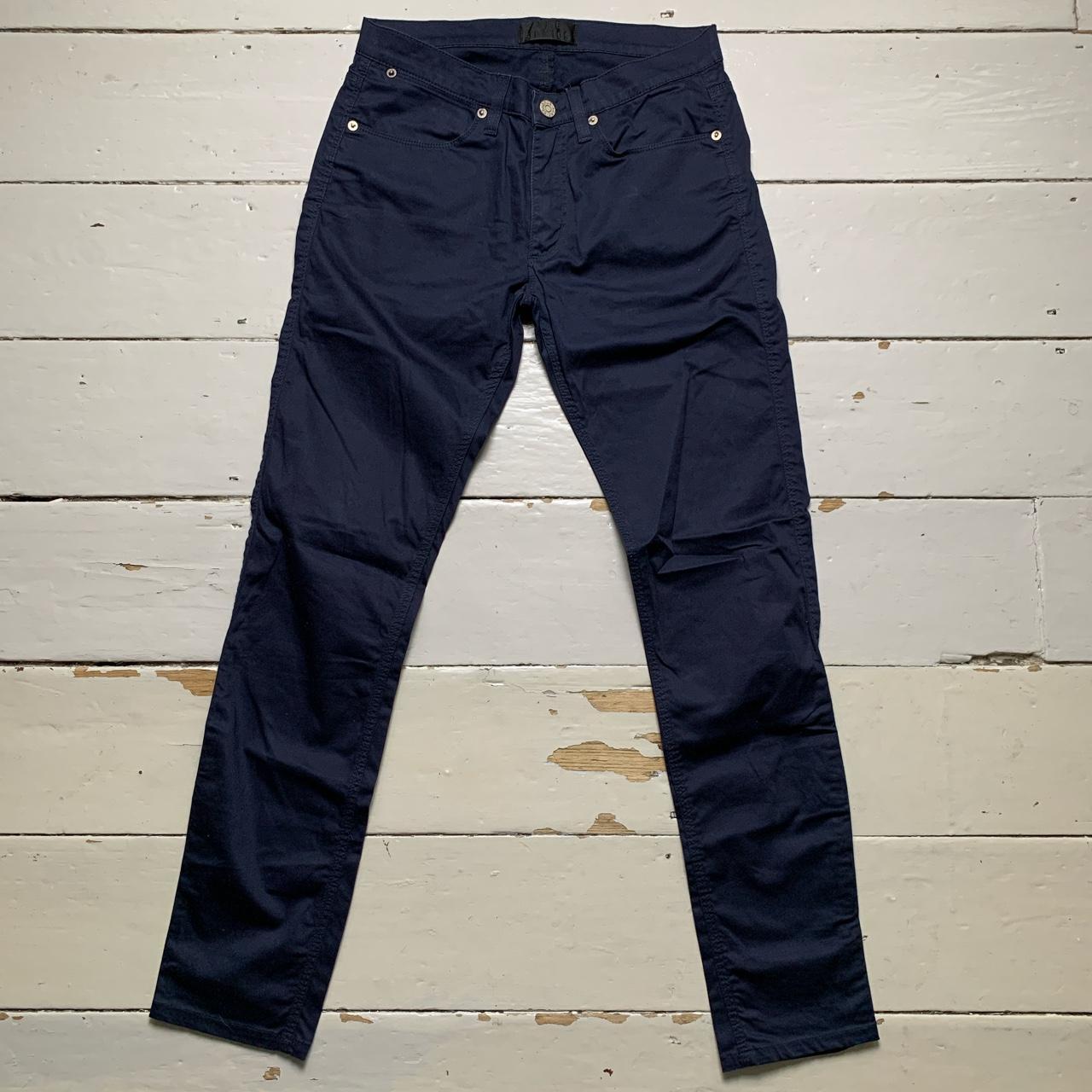 Acne Studios Max Satin Blue Jean Trousers