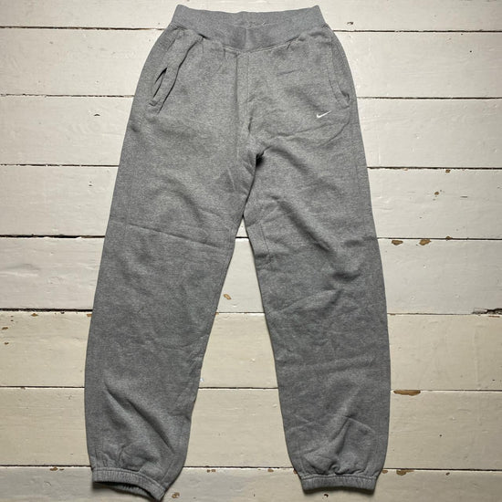 Nike Swoosh Grey and White Swoosh Joggers
