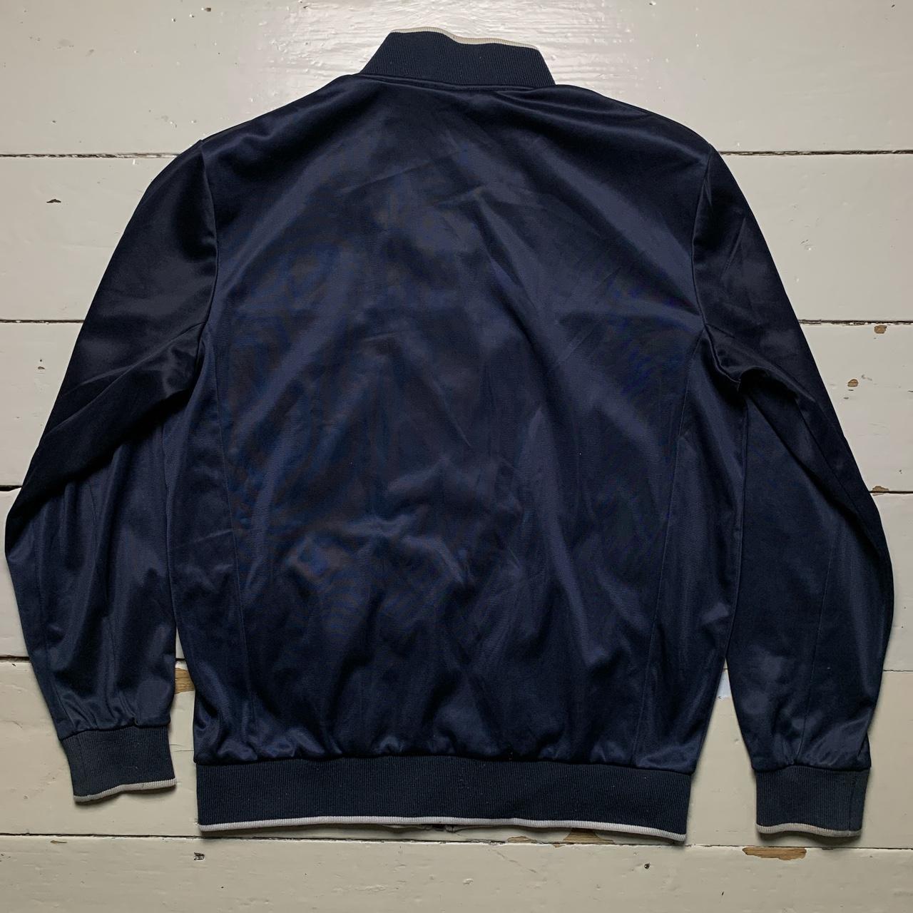 Fila Vintage Navy and White Tracksuit Jacket