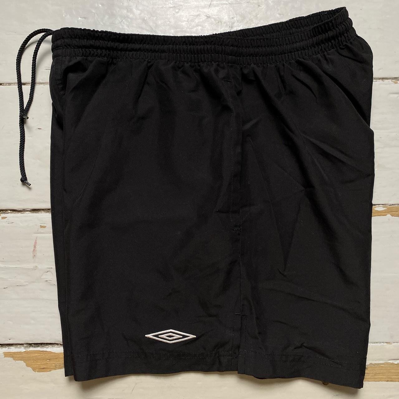 Umbro Black and White Shell Track Pant Shorts