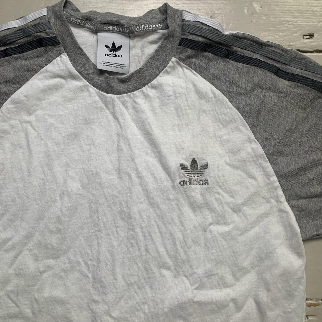 Adidas Originals White and Grey T Shirt