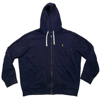 Ralph Lauren Polo Navy and Yellow Pony Hoodie (2XL)