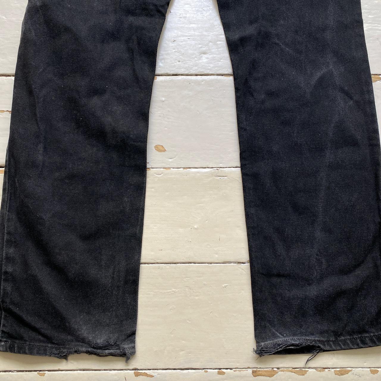 Levis Vintage 505 Baggy Distressed Black Jeans