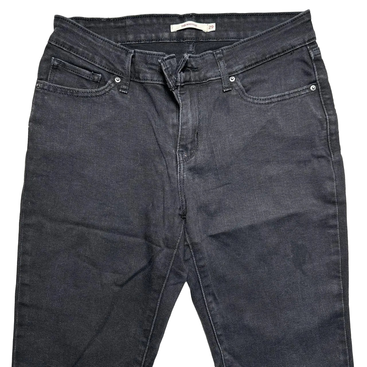 Levis 715 Bootcut Black Womens Jeans (29W)