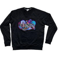 Kenzo Black Womens Floral Jumper (S)