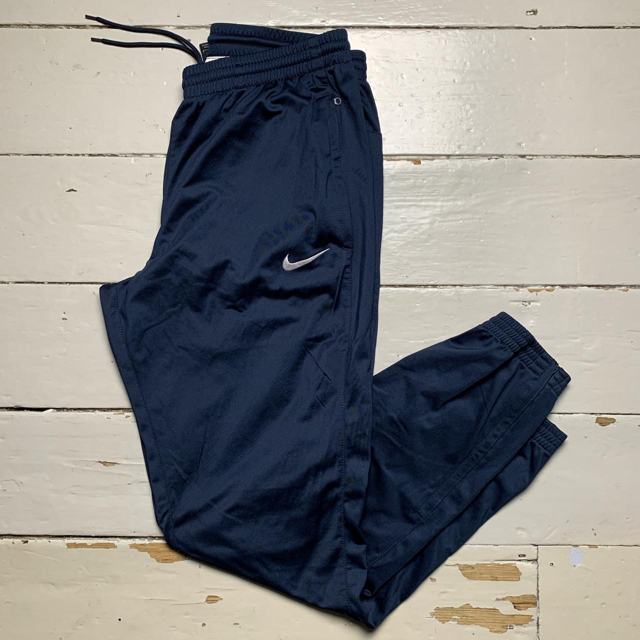 Nike Swoosh Vintage Dri Fit Navy and White Joggers