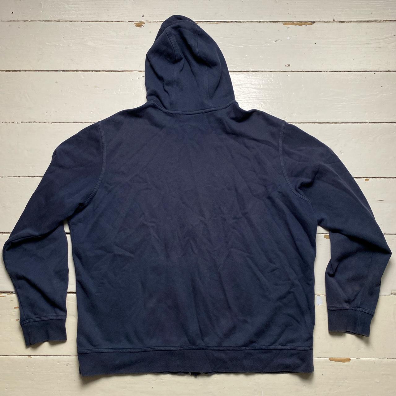 Nike Swoosh Navy and White Hoodie