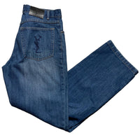 YSL Vintage Yves Saint Laurent Navy Baggy Jeans (30W)