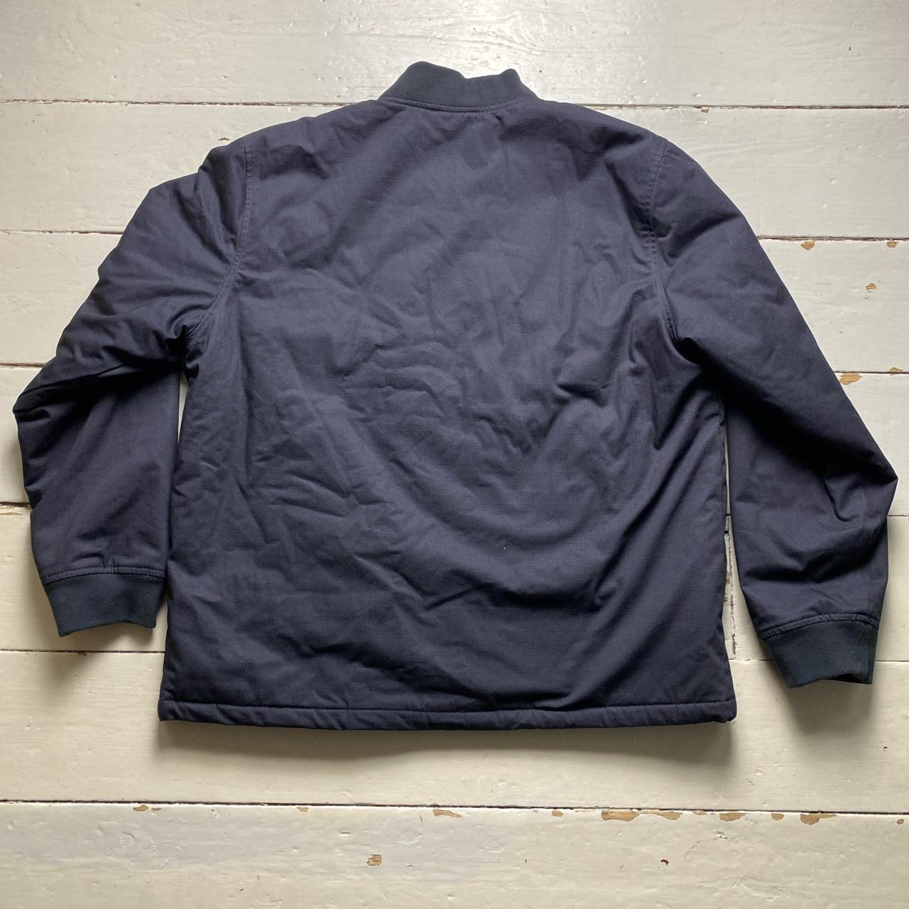 Levis Skateboarding Navy and Brown Sherpa Lining Bomber Jacket