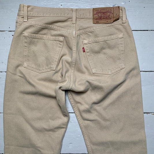 Levis 501 Cream Vintage Jeans