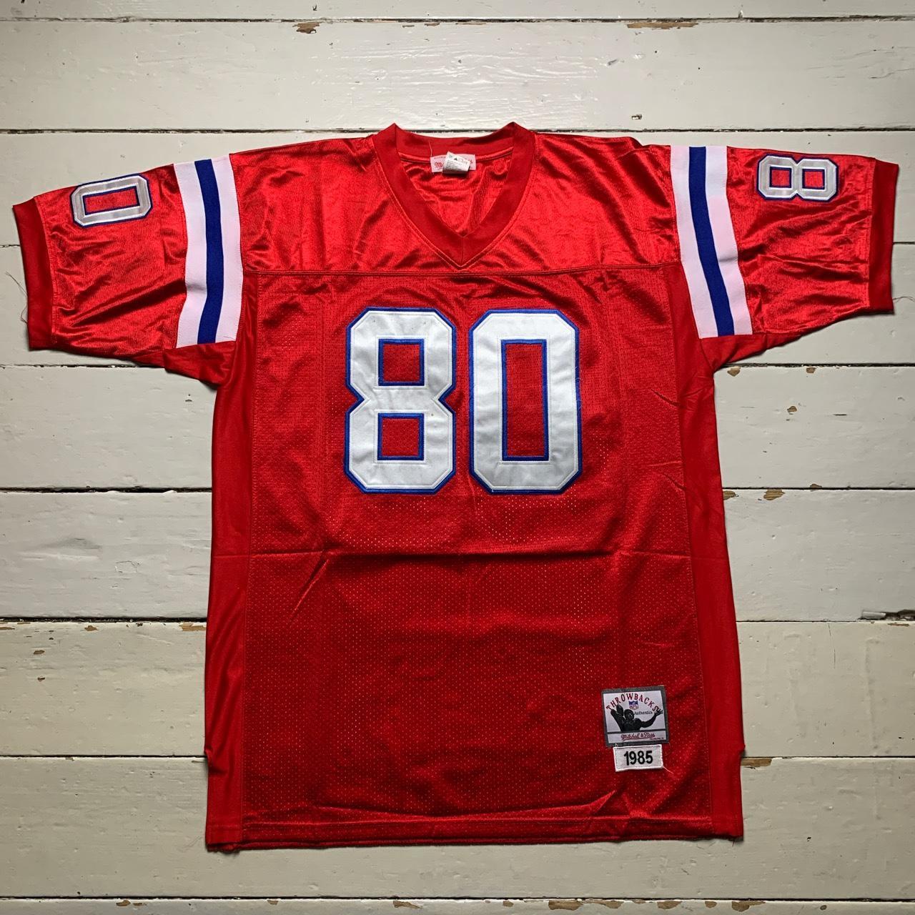 Fryar Mitchell and Ness American Football NFL Jersey Red White and Blue