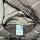 Nike Vintage Brown and Orange Swoosh Hoodie (L)