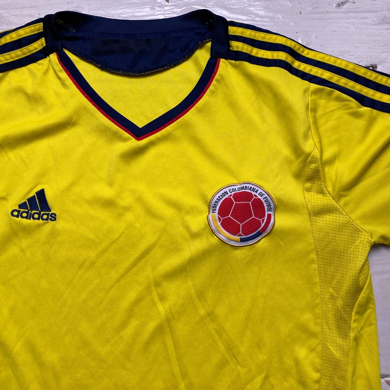 Colombia Adidas Yellow Football Jersey