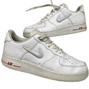 Nike Air Force 1 Jewel White and Red (UK 10)
