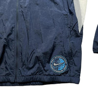 Nike Vintage Windrunner Windbreaker Lightweight Shell Jacket Navy and White (L)