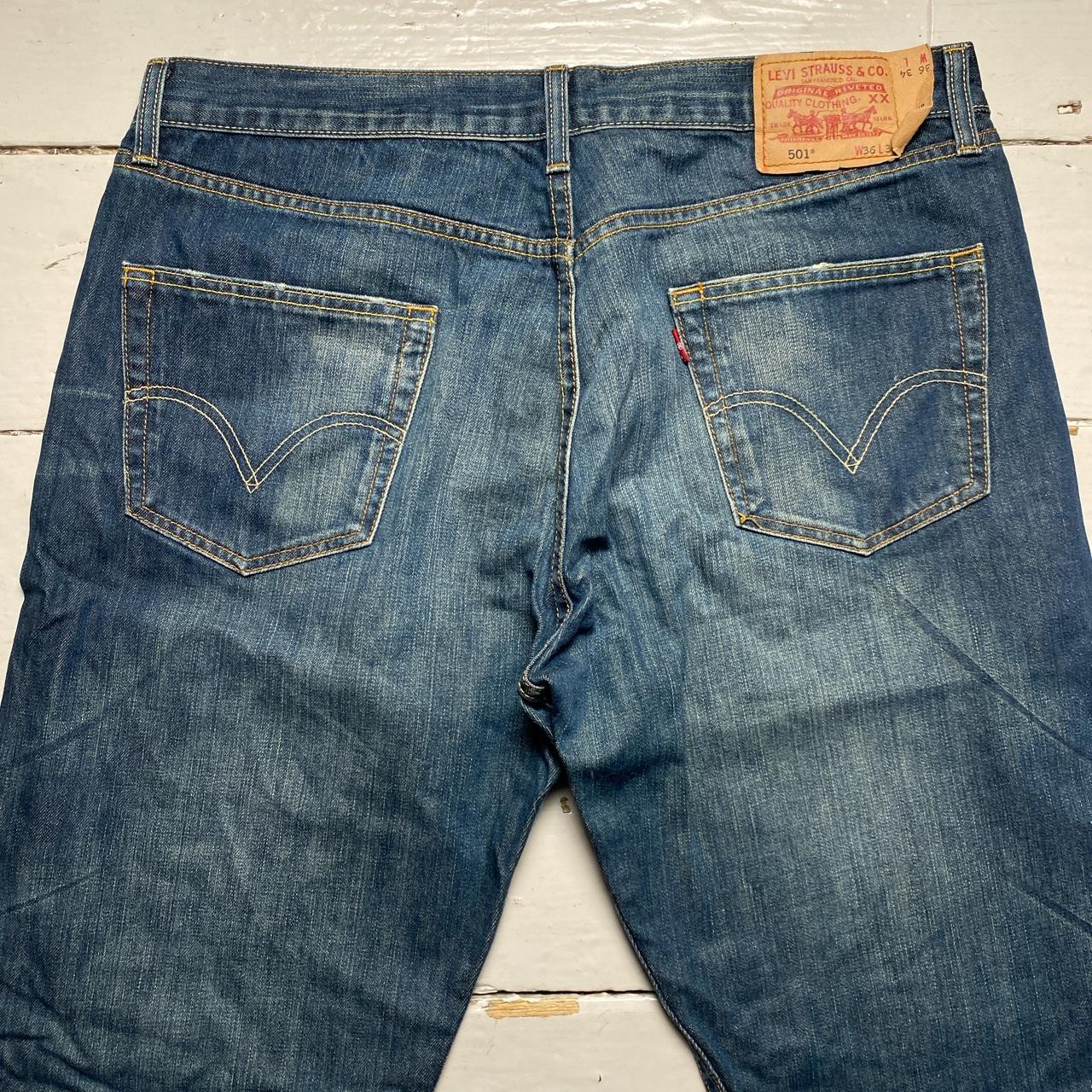 Levis 501 Baggy Navy Stonewash Jeans